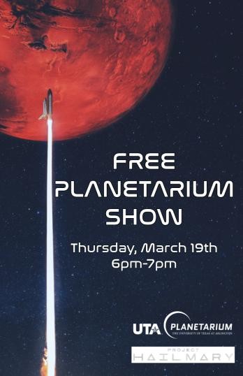 Project Hail Mary Themed Planetarium Show Poster