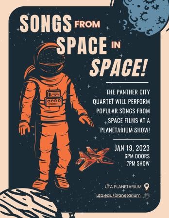 Panther City Quartet: Live at the UTA Planetarium Poster